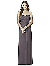 Front View Thumbnail - Stormy Silver Bella Bridesmaids Shimmer Dress BB101LS