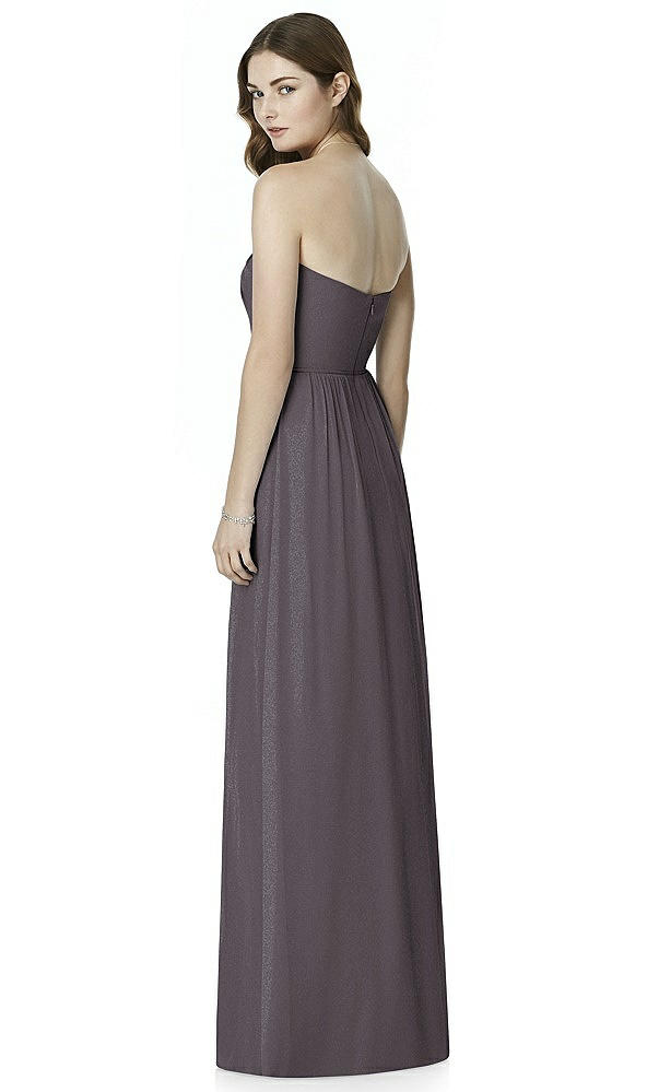 Back View - Stormy Silver Bella Bridesmaids Shimmer Dress BB101LS