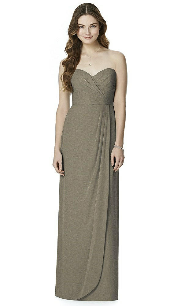 Front View - Mocha Gold Bella Bridesmaids Dress BB102LS