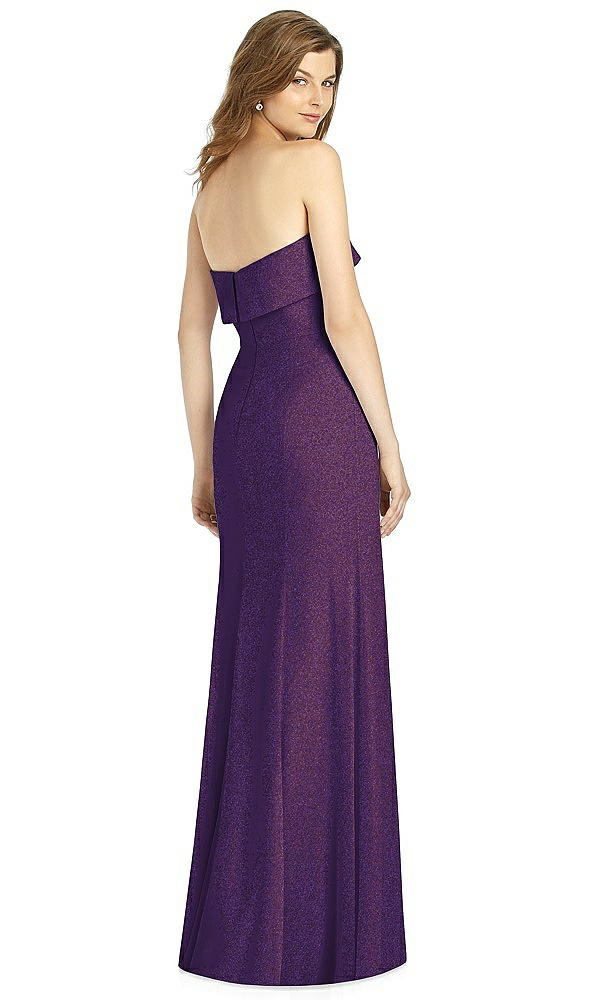 Back View - Majestic Gold Bella Bridesmaid Shimmer Dress BB124LS