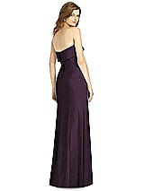 Rear View Thumbnail - Aubergine Silver Bella Bridesmaid Shimmer Dress BB124LS