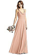 Front View Thumbnail - Pale Peach Thread Bridesmaid Style Quinn