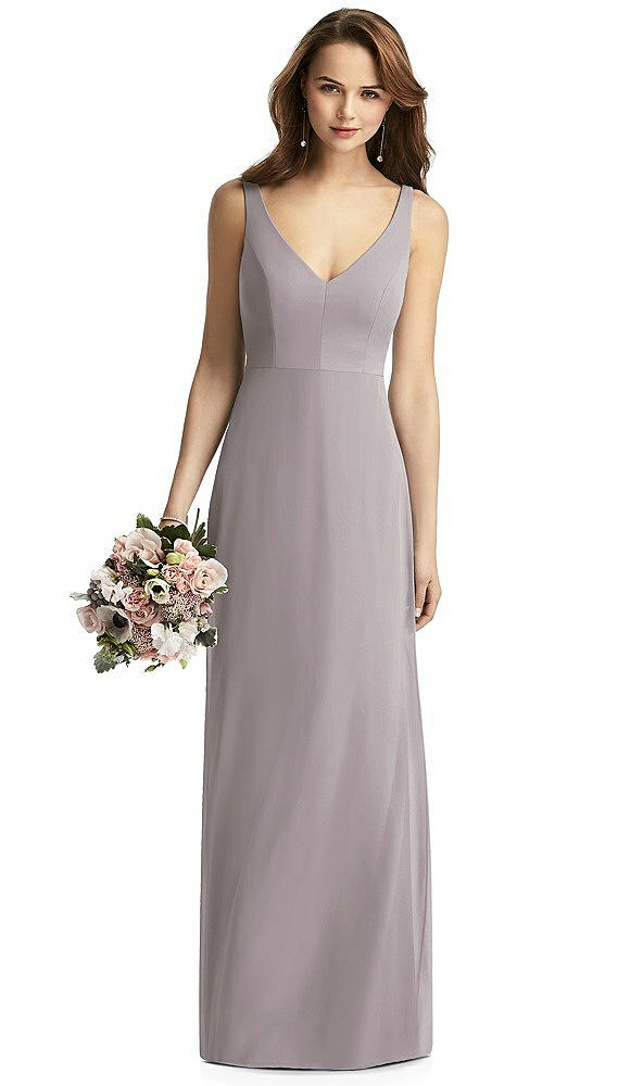 Front View - Cashmere Gray Thread Bridesmaid Style Peyton