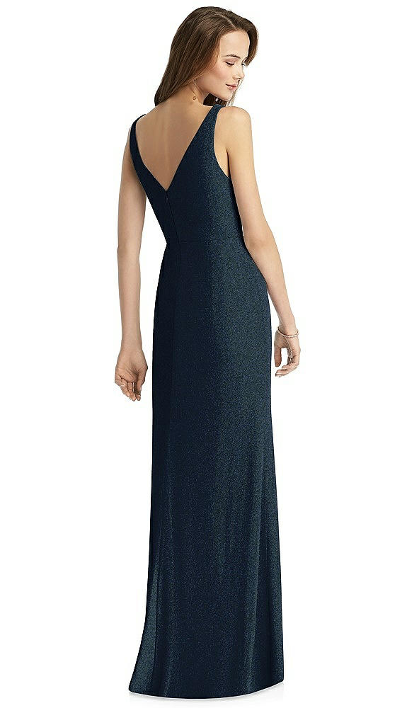 Back View - Midnight Gold Thread Bridesmaid Style Peyton