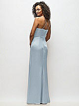 Alt View 6 Thumbnail - Mist Cowl-Neck Criss Cross Back Slip Dress