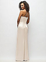 Alt View 6 Thumbnail - Oat Cowl-Neck Criss Cross Back Slip Dress