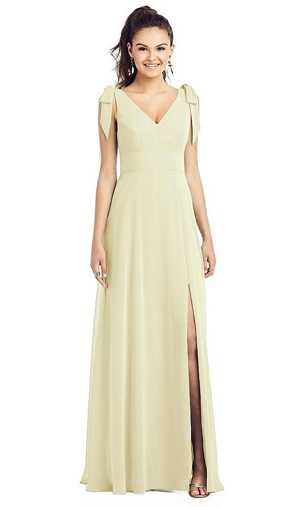 Front View - Butter Yellow Thread Bridesmaid UKTH018