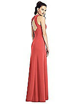 Rear View Thumbnail - Perfect Coral Thread Bridesmaid UKTH020