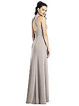 Rear View Thumbnail - Taupe Thread Bridesmaid UKTH020