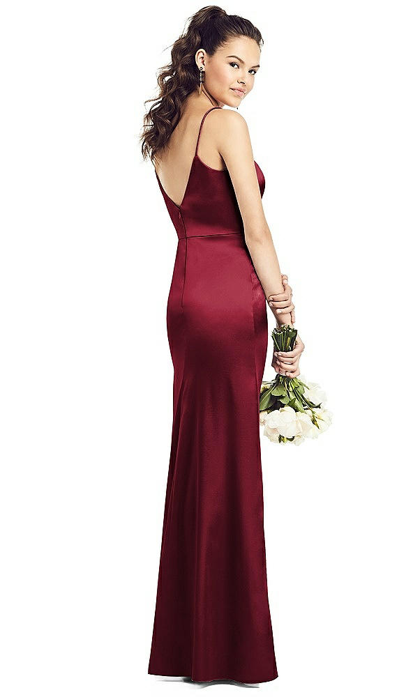 Back View - Burgundy Thread Bridesmaid UKTH021