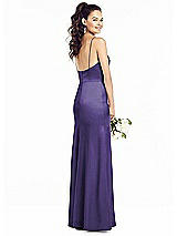 Rear View Thumbnail - Regalia - PANTONE Ultra Violet Thread Bridesmaid UKTH022