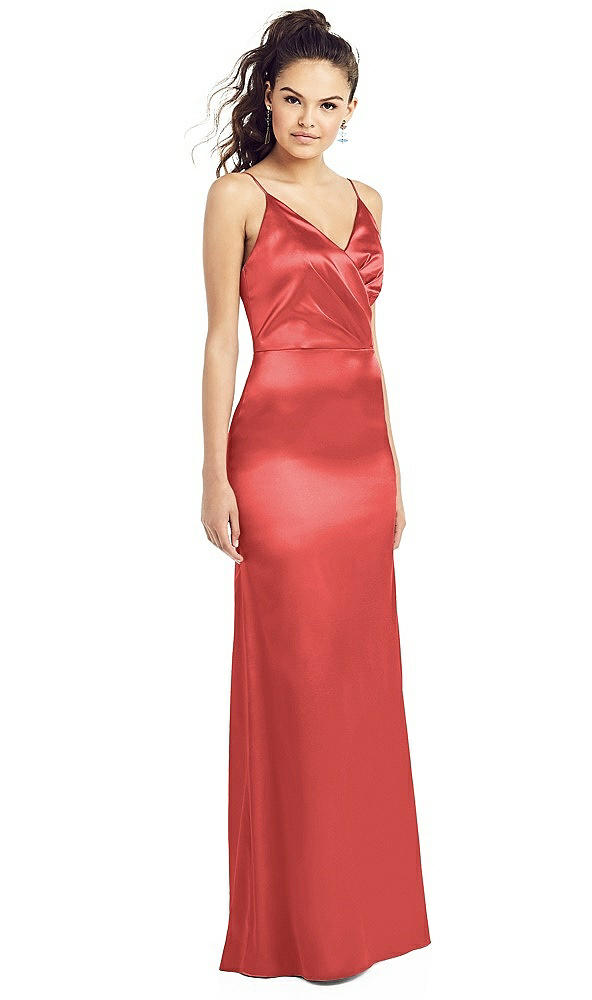Front View - Perfect Coral Thread Bridesmaid UKTH022
