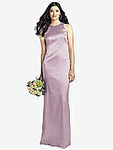 Rear View Thumbnail - Suede Rose Sleeveless Open Twist-Back Maxi Dress