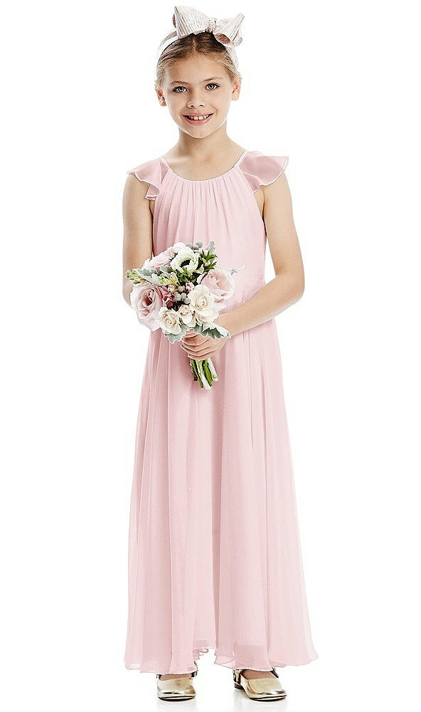 Front View - Ballet Pink Flower Girl Dress FL4070