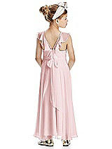 Rear View Thumbnail - Ballet Pink Flower Girl Dress FL4070