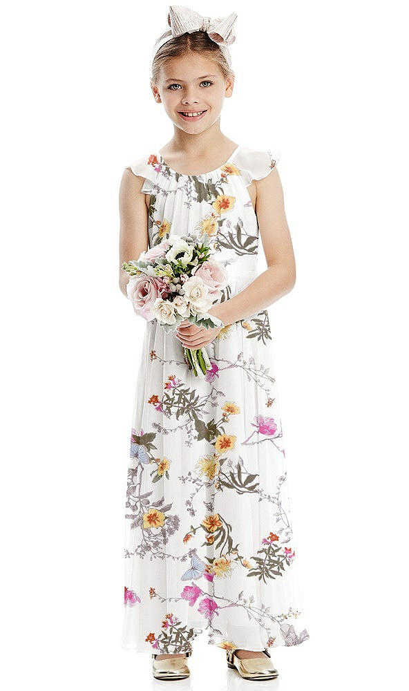 Front View - Butterfly Botanica Ivory Flower Girl Dress FL4070