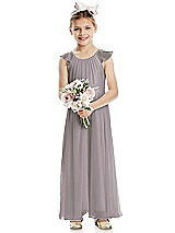 Front View Thumbnail - Cashmere Gray Flower Girl Dress FL4070