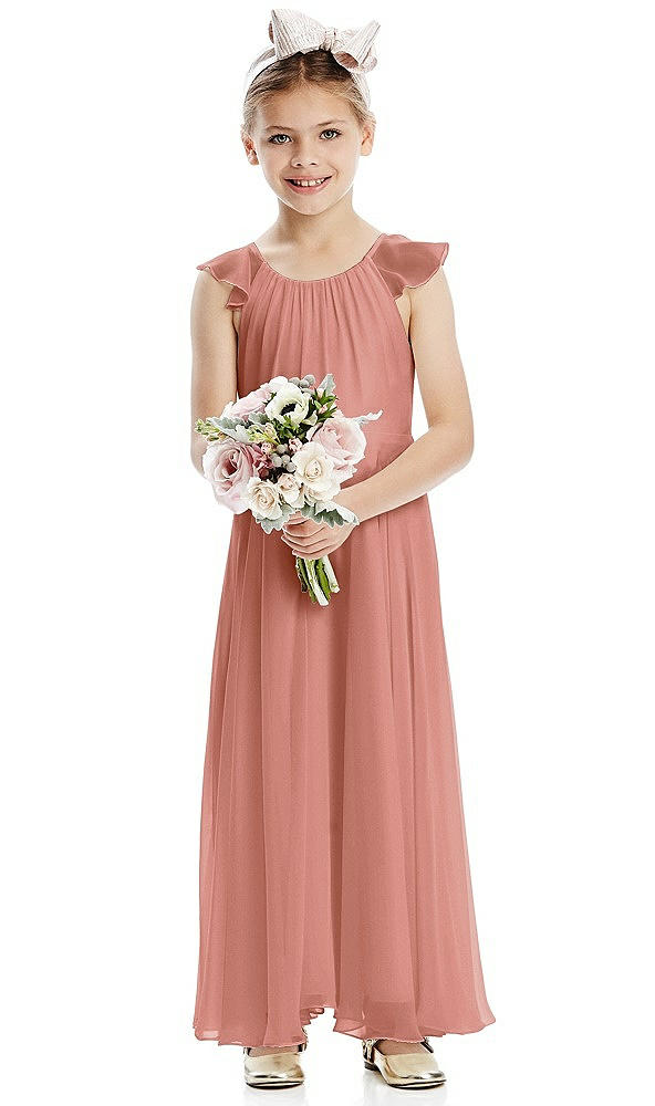 Front View - Desert Rose Flower Girl Dress FL4070