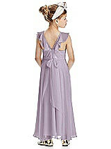 Rear View Thumbnail - Lilac Haze Flower Girl Dress FL4070