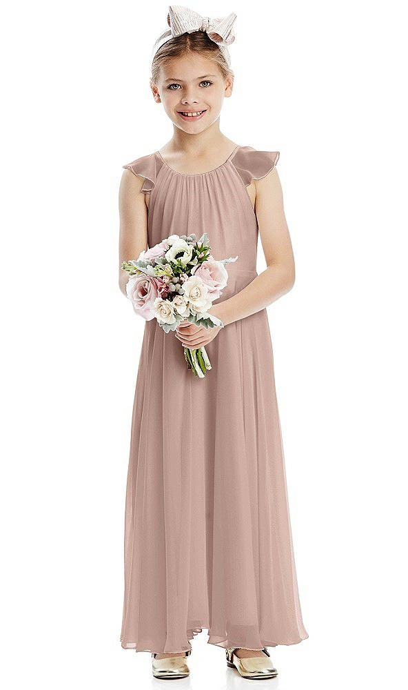 Front View - Neu Nude Flower Girl Dress FL4070