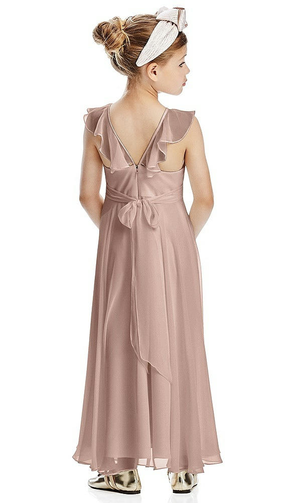 Back View - Neu Nude Flower Girl Dress FL4070