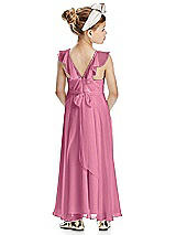 Rear View Thumbnail - Orchid Pink Flower Girl Dress FL4070