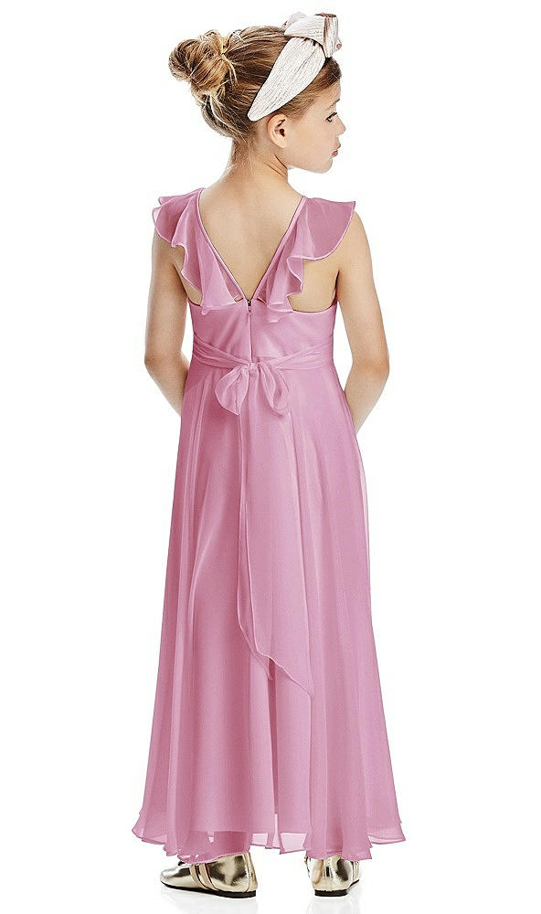 Back View - Powder Pink Flower Girl Dress FL4070