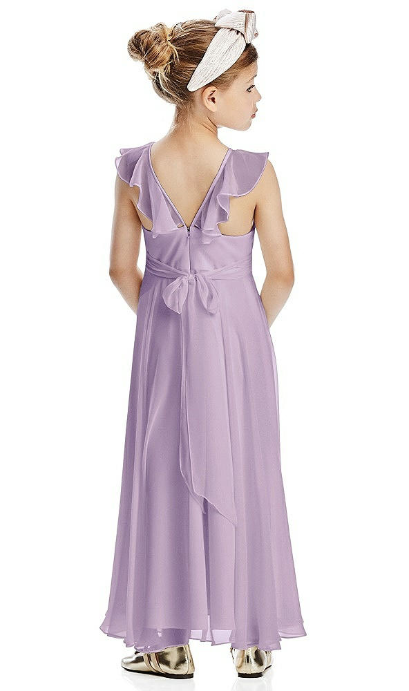 Back View - Pale Purple Flower Girl Dress FL4070