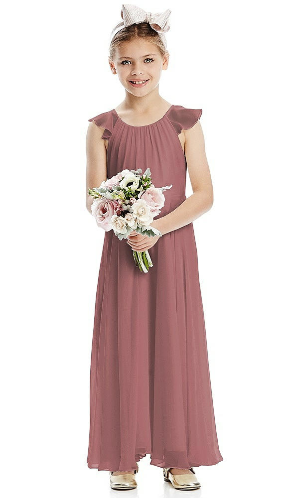Front View - Rosewood Flower Girl Dress FL4070