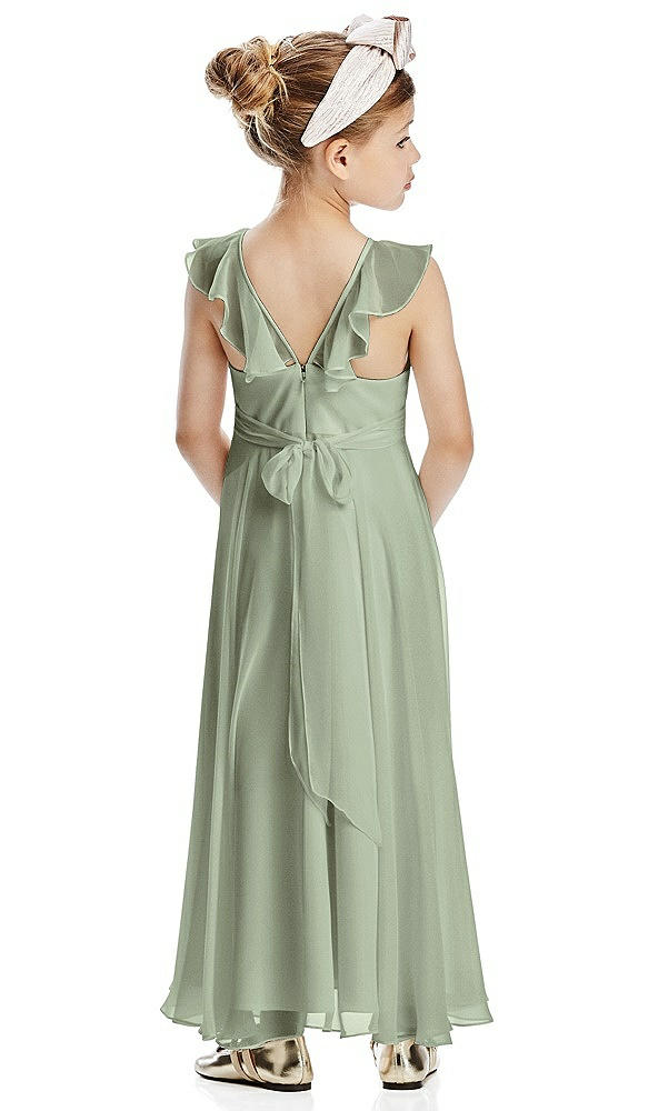 Back View - Sage Flower Girl Dress FL4070