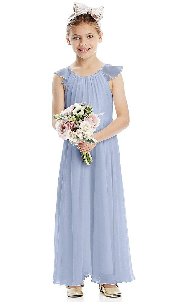 Front View - Sky Blue Flower Girl Dress FL4070