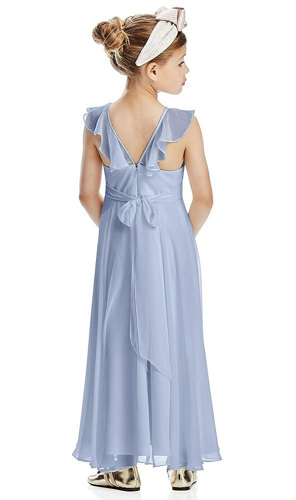 Back View - Sky Blue Flower Girl Dress FL4070