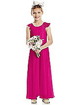 Front View Thumbnail - Think Pink Flower Girl Dress FL4070