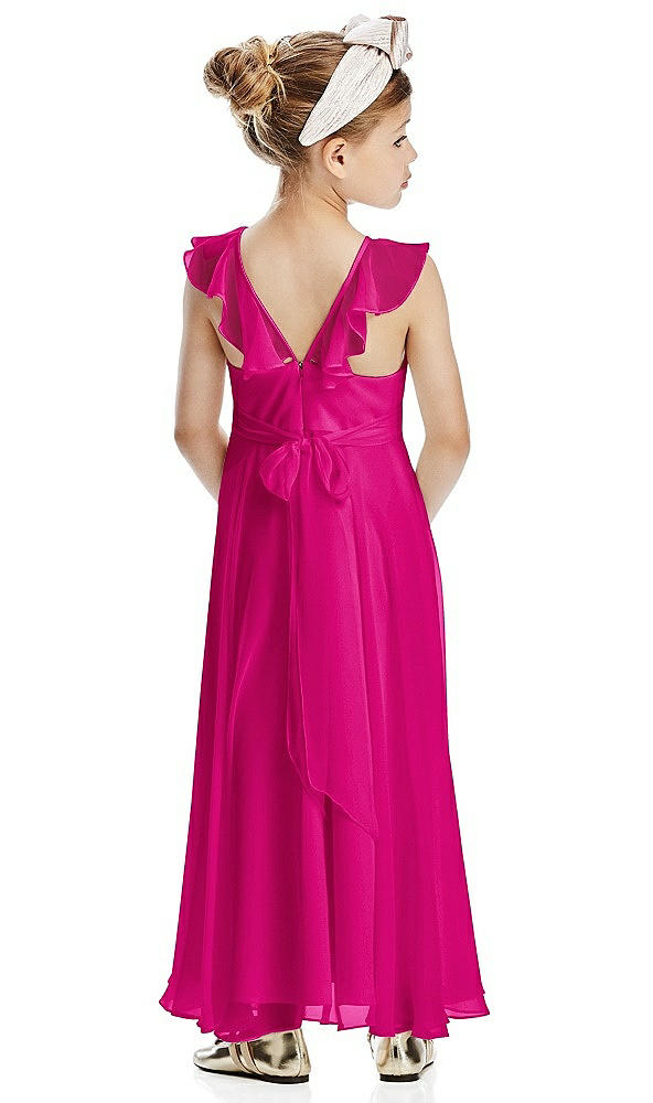 Back View - Think Pink Flower Girl Dress FL4070