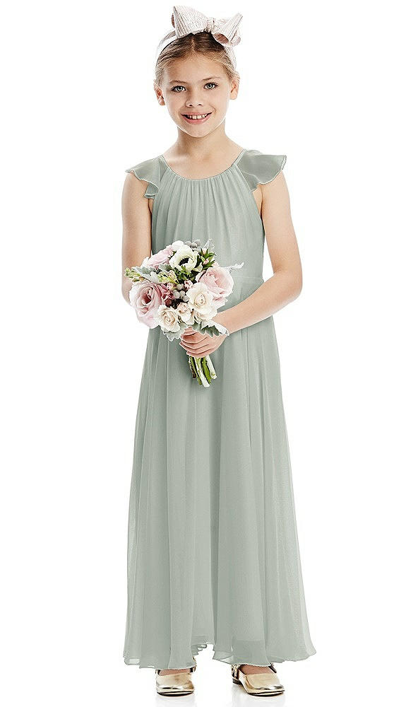 Front View - Willow Green Flower Girl Dress FL4070