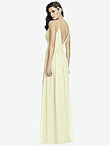 Rear View Thumbnail - Butter Yellow Deep V-Back Shirred Maxi Dress - Ensley