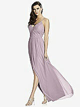 Front View Thumbnail - Lilac Dusk Deep V-Back Shirred Maxi Dress - Ensley