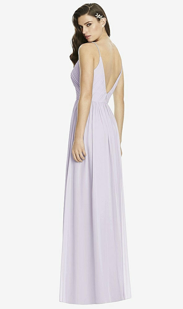Back View - Moondance Deep V-Back Shirred Maxi Dress - Ensley