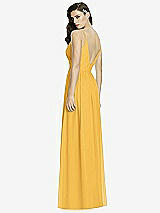 Rear View Thumbnail - NYC Yellow Deep V-Back Shirred Maxi Dress - Ensley