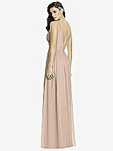 Rear View Thumbnail - Topaz Deep V-Back Shirred Maxi Dress - Ensley