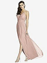 Front View Thumbnail - Bliss Deep V-Back Shirred Maxi Dress - Ensley
