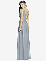 Rear View Thumbnail - Platinum Deep V-Back Shirred Maxi Dress - Ensley