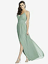 Front View Thumbnail - Seagrass Deep V-Back Shirred Maxi Dress - Ensley