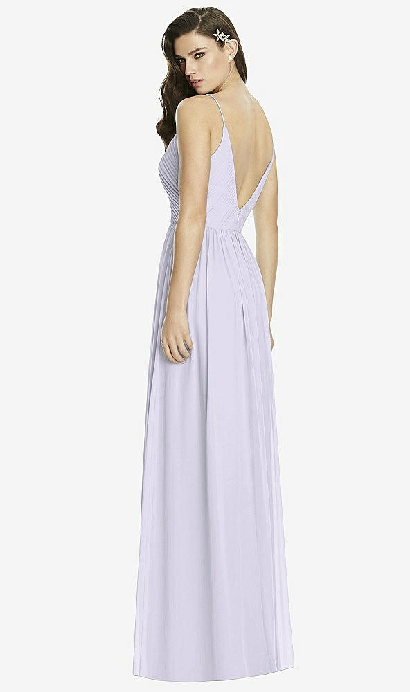Back View - Silver Dove Deep V-Back Shirred Maxi Dress - Ensley