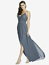 Front View Thumbnail - Silverstone Deep V-Back Shirred Maxi Dress - Ensley
