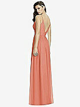 Rear View Thumbnail - Terracotta Copper Deep V-Back Shirred Maxi Dress - Ensley