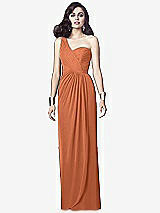 Alt View 1 Thumbnail - Sweet Melon One-Shoulder Draped Maxi Dress with Front Slit - Aeryn