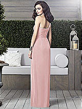 Alt View 2 Thumbnail - Ballet Pink One-Shoulder Draped Maxi Dress with Front Slit - Aeryn