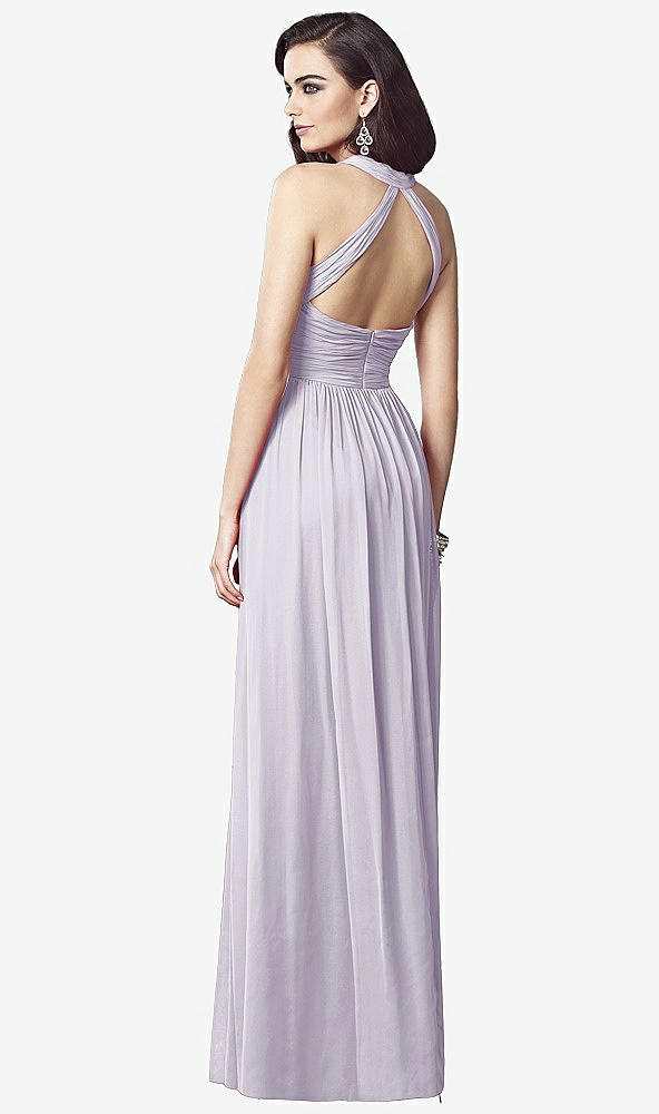 Back View - Moondance Ruched Halter Open-Back Maxi Dress - Jada
