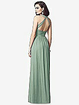 Rear View Thumbnail - Seagrass Ruched Halter Open-Back Maxi Dress - Jada